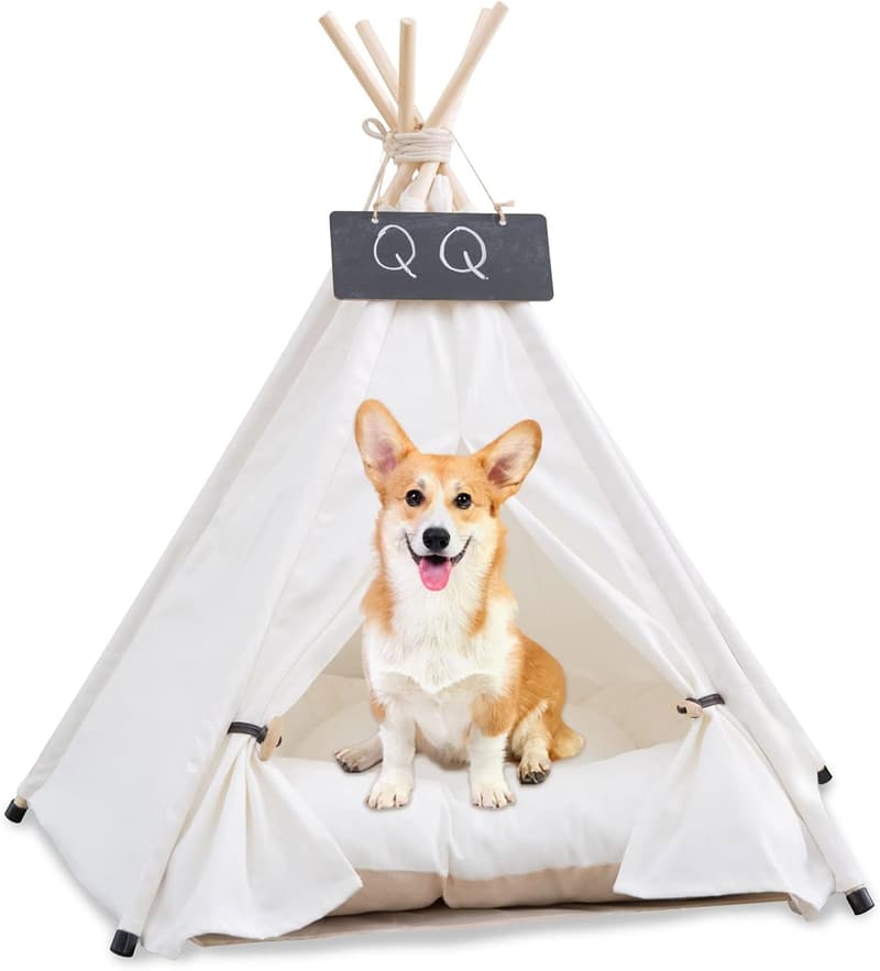 Modern Pet Teepee Tent with Cushion for Dogs and Cats