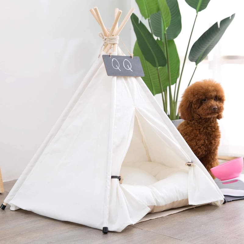Modern Pet Teepee Tent with Cushion for Dogs and Cats