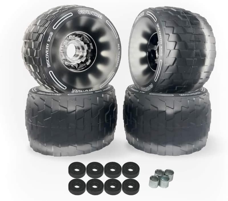All-Terrain Electric Skateboard Wheels with Damping Foam Core