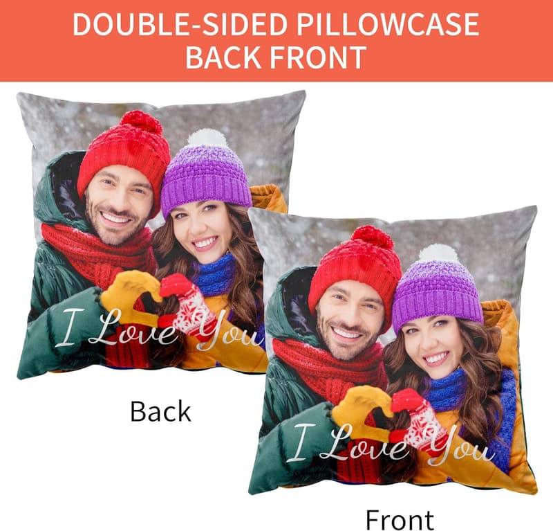 Mother's Day Personalized Velvet Photo Pillow Cover 16