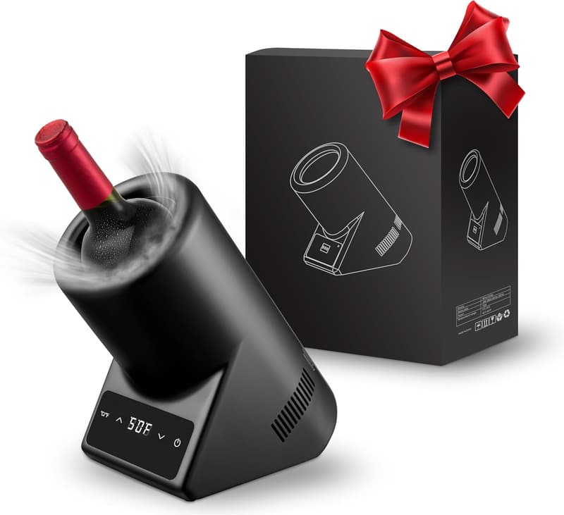 Portable Electric Wine Chiller for 750ml Bottles, Ideal Gift