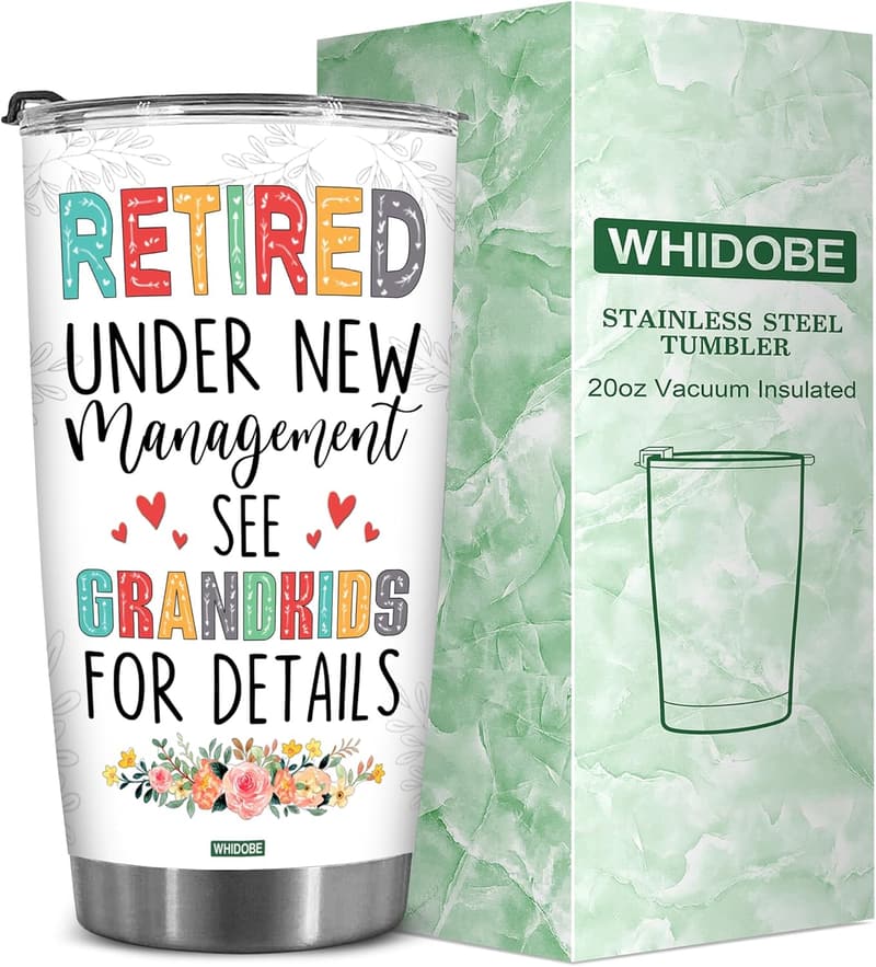 Funny Retirement Tumbler for Grandma from Grandkids