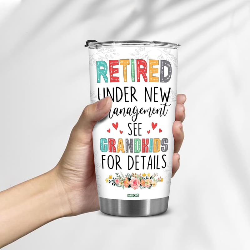Funny Retirement Tumbler for Grandma from Grandkids
