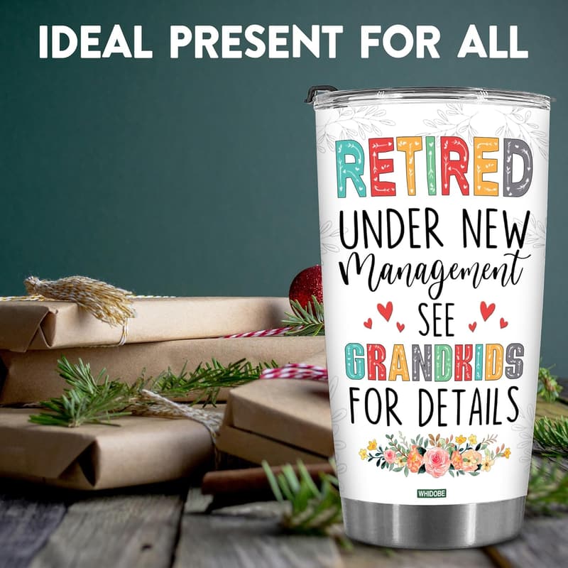 Funny Retirement Tumbler for Grandma from Grandkids