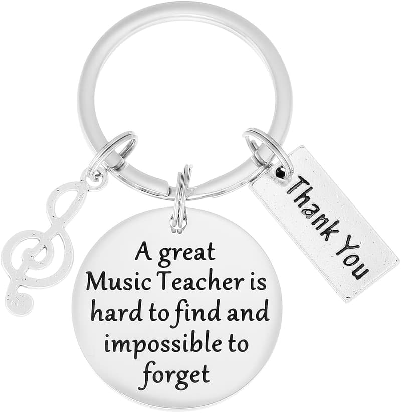 Music Teacher Keychain - Thank You Appreciation Gift