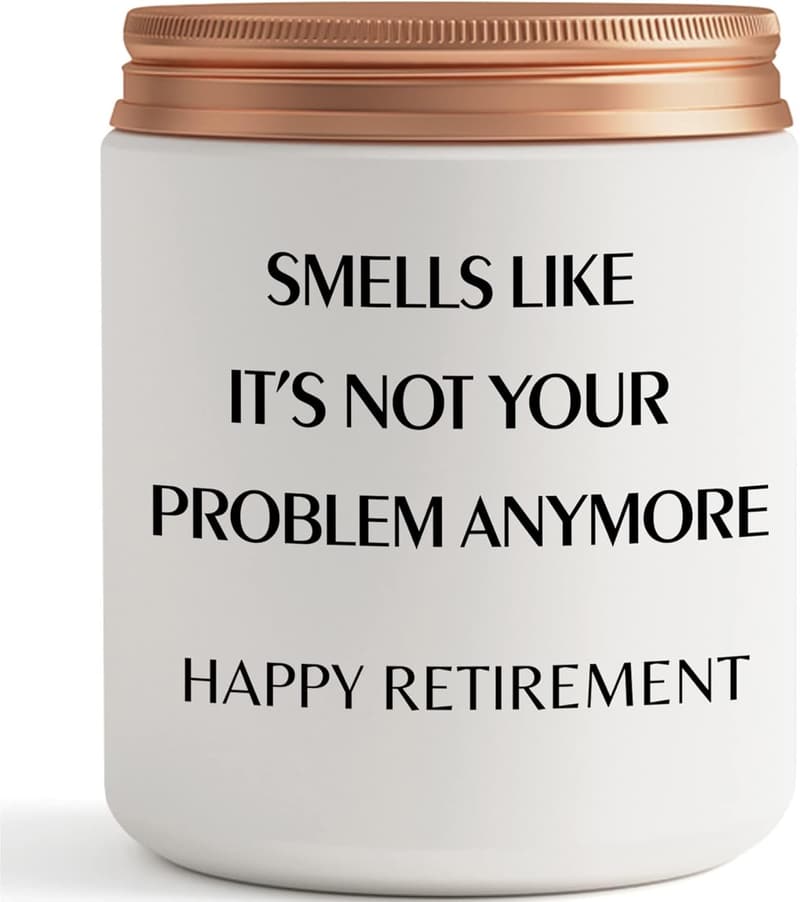 Happy Retirement 2024 Lavender Scented Candle for All