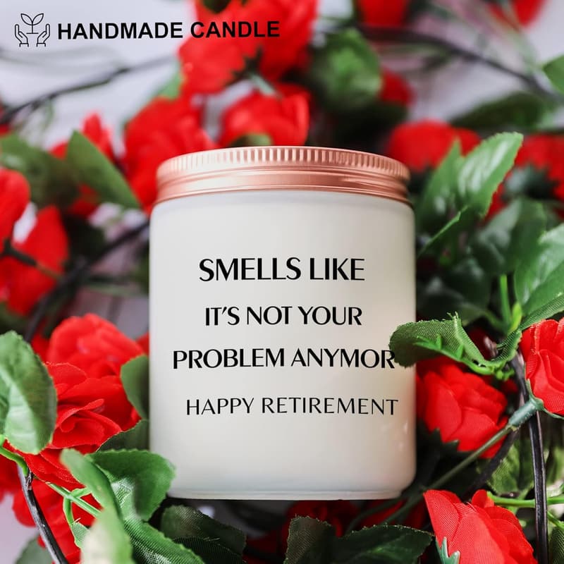 Happy Retirement 2024 Lavender Scented Candle for All