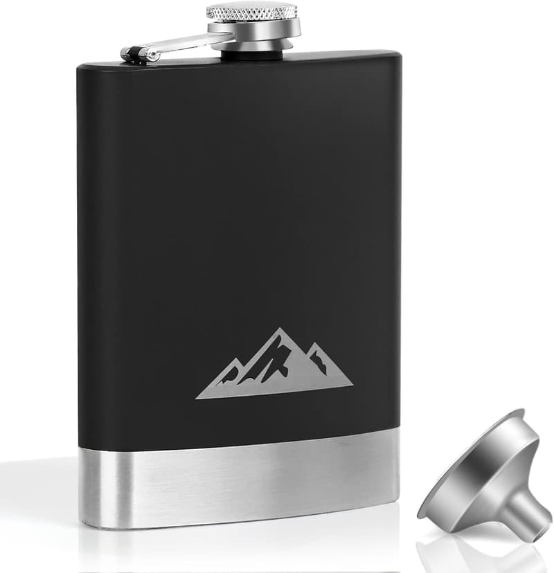 Father's Day 8oz Stainless Steel Whiskey Flask for Men
