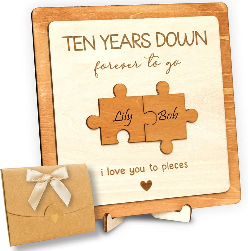 10th Anniversary Tin Gift Set for Couples