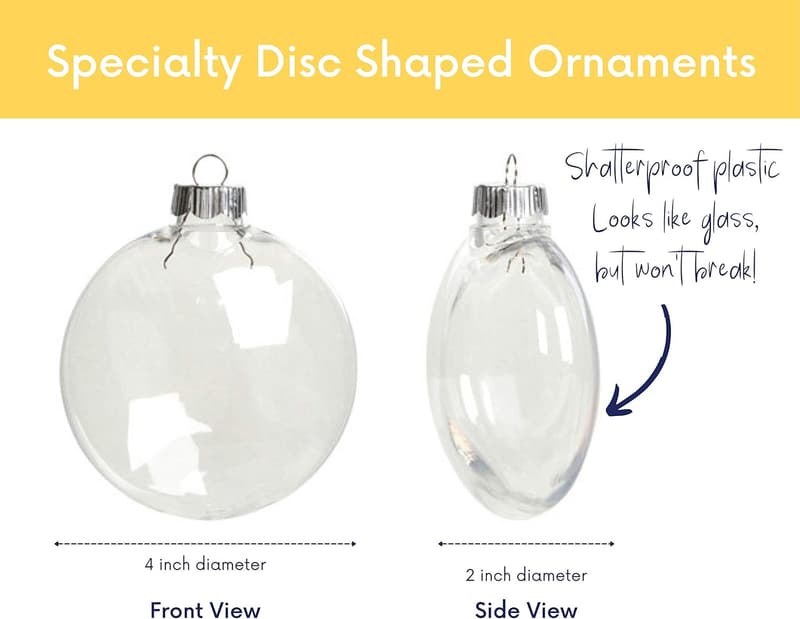 10th Anniversary Glitter Ornament for Couples