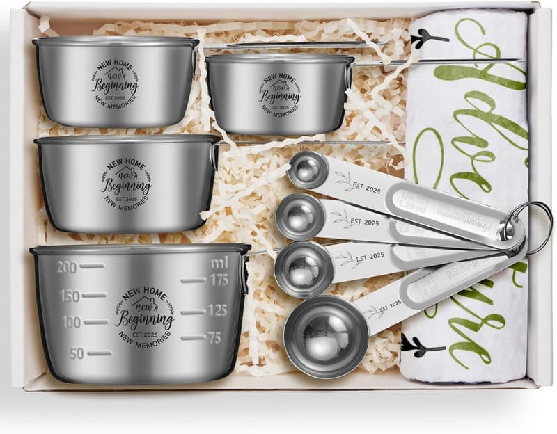 Housewarming Gifts: Measuring Cups and Spoons Set for New Home