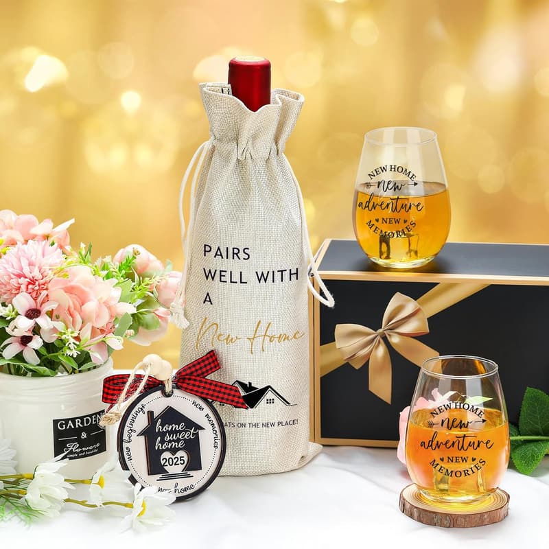 New Home Gift Basket for Couples - Housewarming Celebration