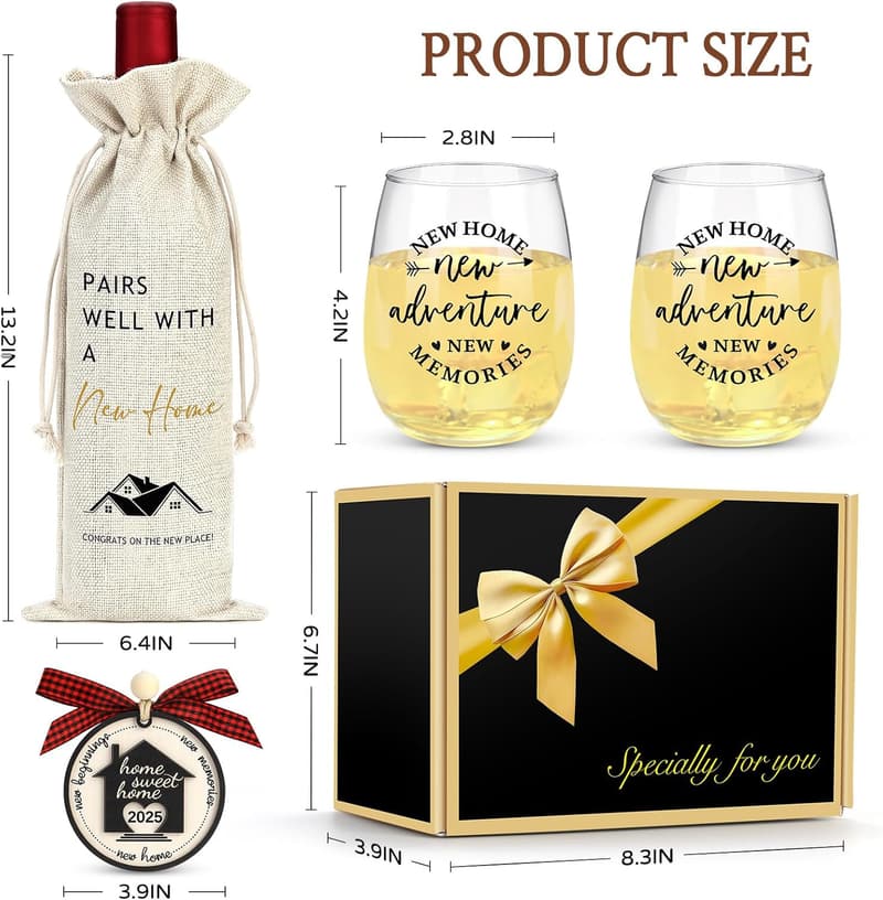 New Home Gift Basket for Couples - Housewarming Celebration