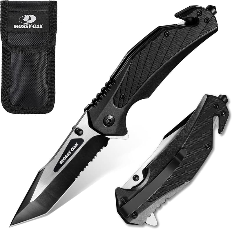 MOSSY OAK Tactical Folding Pocket Knife with G10 Handle