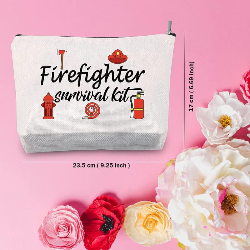 Firefighter Graduation Makeup Bag - Survival Kit Gift