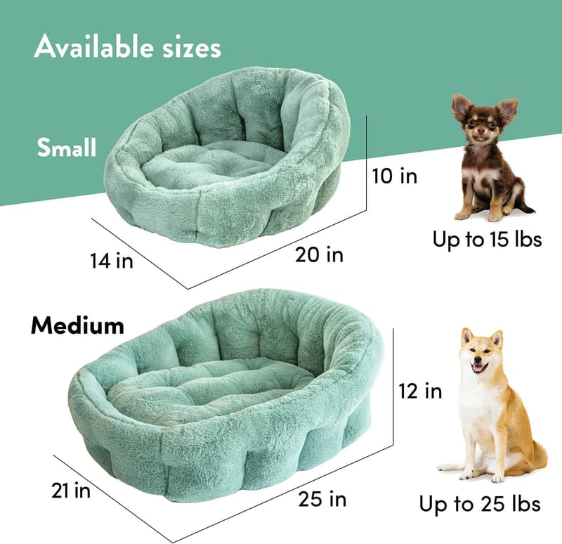 Luxury Faux Fur Orthopedic Pet Bed for Small Dogs & Cats