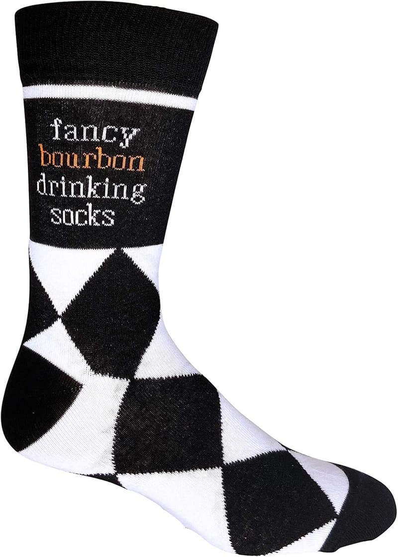 Bourbon-Themed Novelty Socks for Men - Fun Gift for Whiskey Lovers