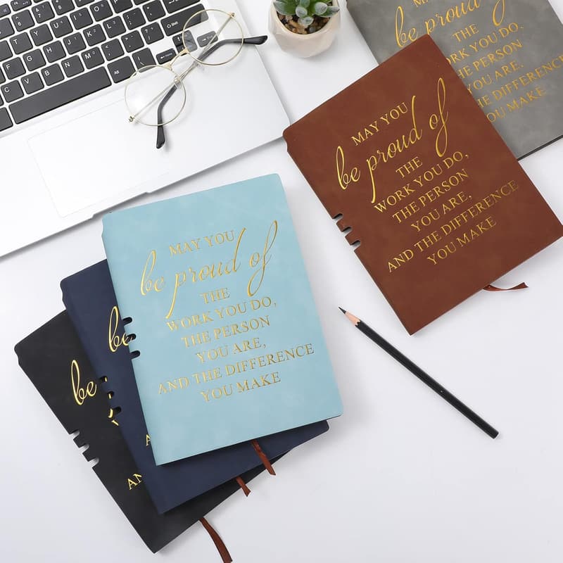 Employee Appreciation A5 Leather Notebooks - 20 Pack