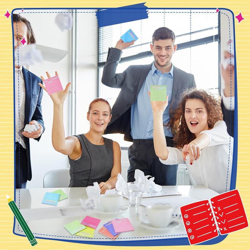Employee Appreciation Sticky Notes - 24 Mini Inspirational Notes