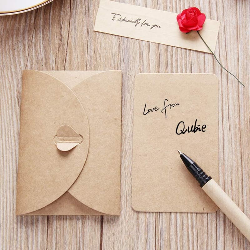 Handmade Flower Thank You Cards - Set of 12 with Envelopes