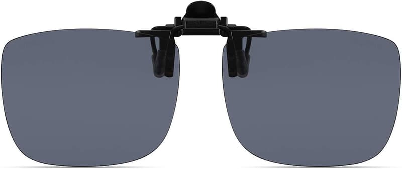 Clip-On Polarized Rimless Sunglasses for Prescription Glasses