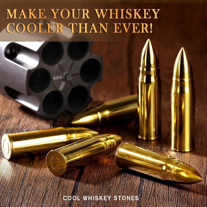 Whiskey Stones Gift Set for Dad - Unique Father's Day Present