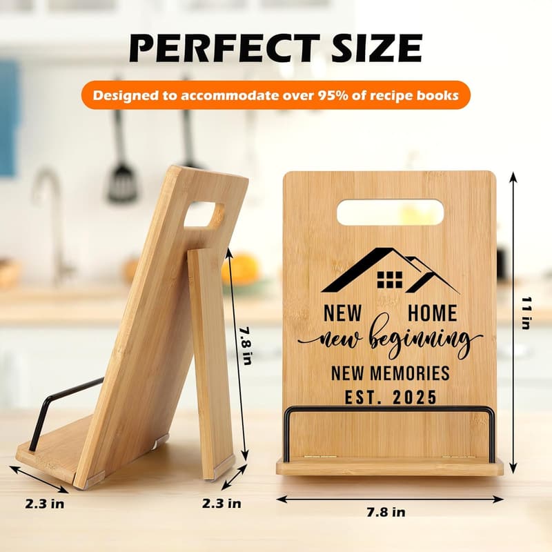 Housewarming Gift: 2025 Cookbook Stand for New Homeowners