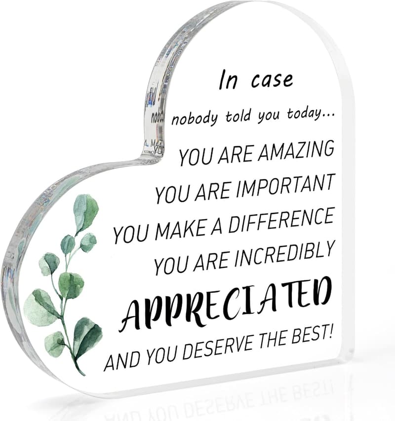 Inspirational Acrylic Desk Decor for Women Friends & Coworkers