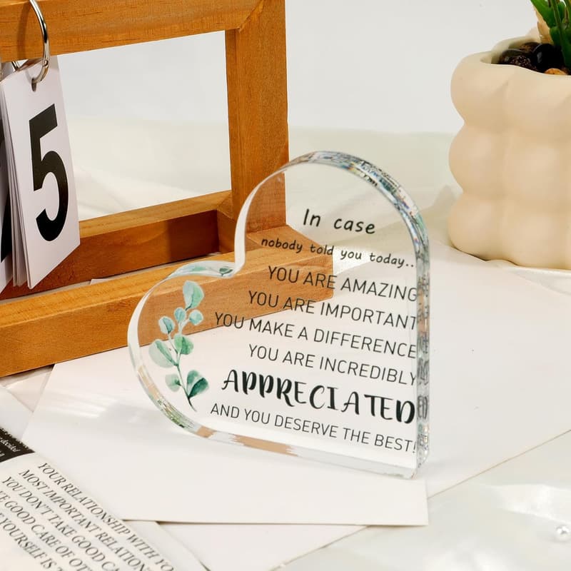 Inspirational Acrylic Desk Decor for Women Friends & Coworkers