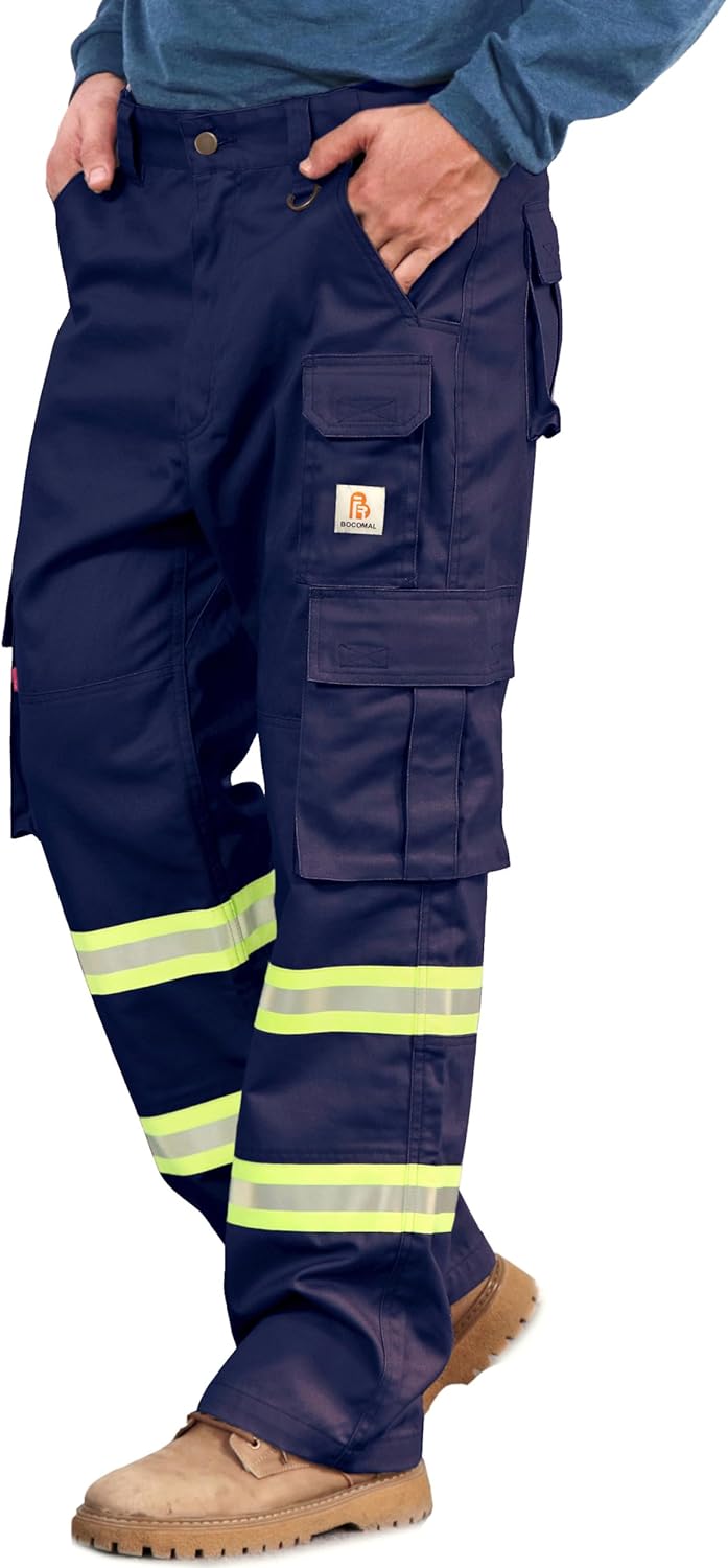 High Visibility Flame Resistant Cargo Pants with Pockets