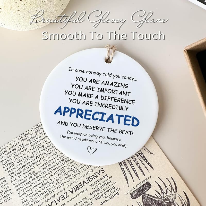 Farewell Appreciation Gift - Ceramic Ornament for Coworkers