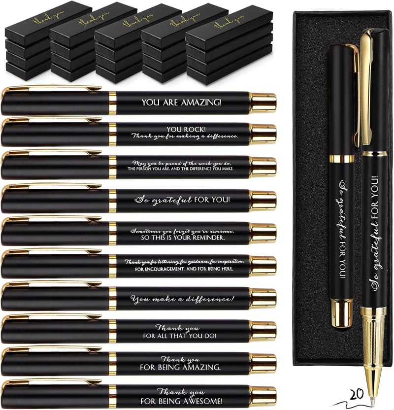 End of School Year Thank You Gift Set - Inspirational Ballpoint Pens