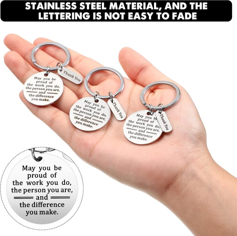 Appreciation Keychain Set for Coworkers and Teachers