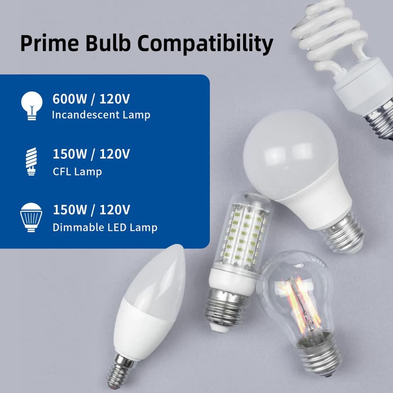 LED Dimmer Switch for Dimmable Bulbs, Single Pole, Black