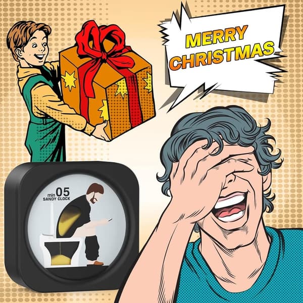 Funny Toilet Sand Timer - Gag Gift for Men and Adults