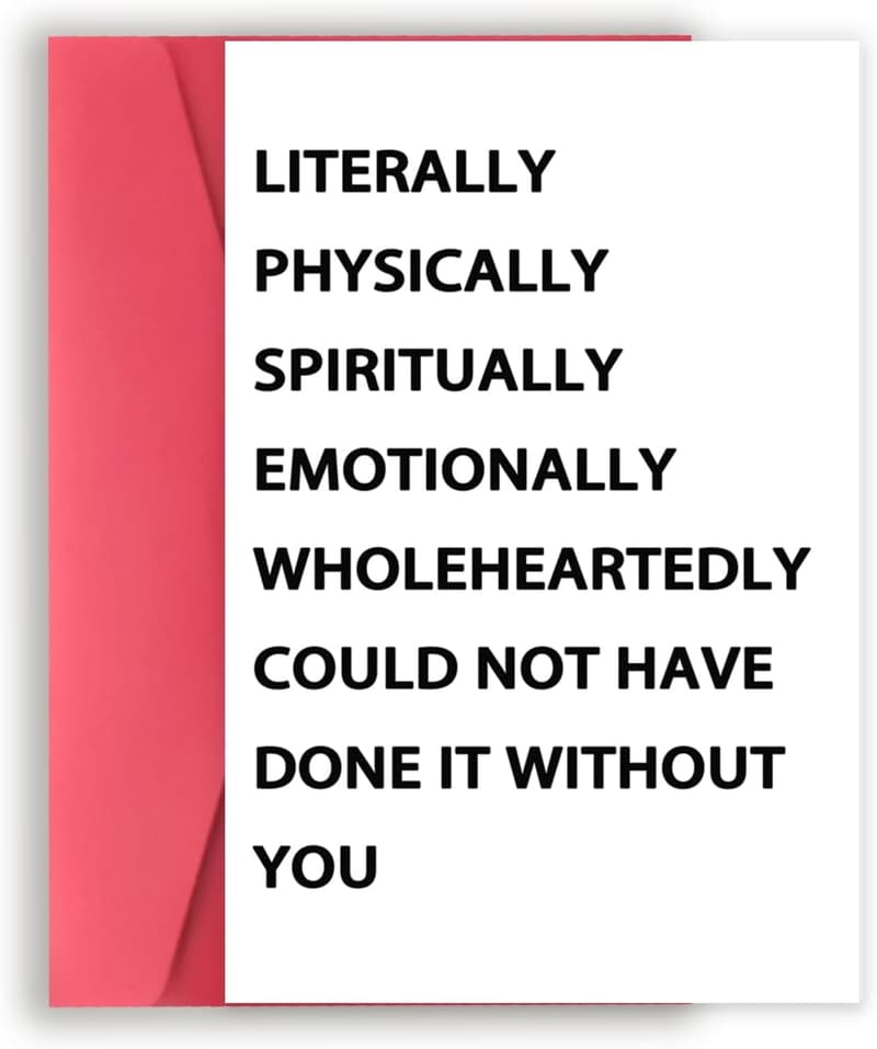 Funny Thank You Card for Mentors and Coworkers