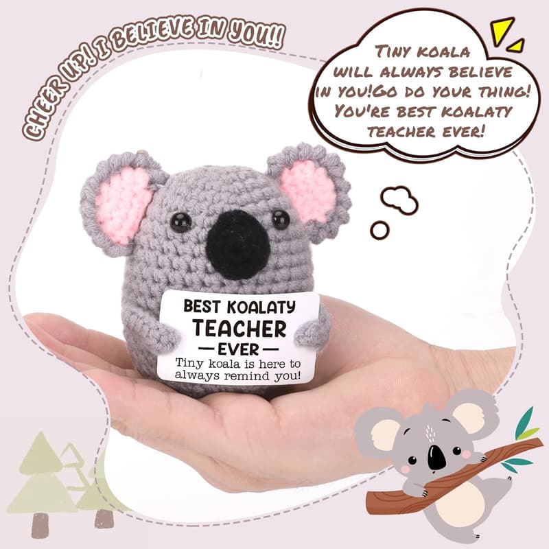 Handmade Crochet Koala Teacher Appreciation Gift