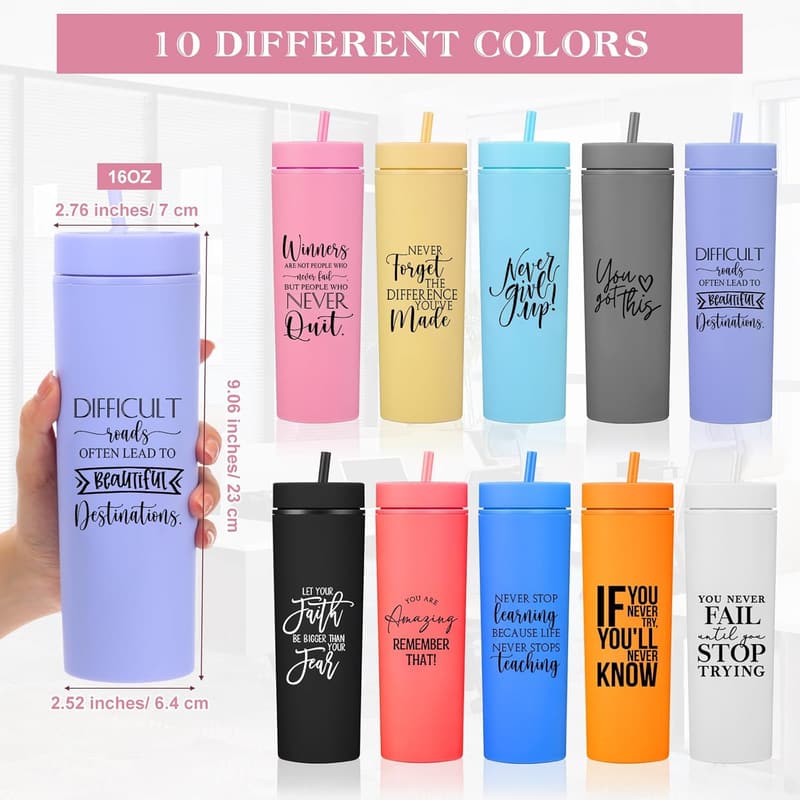 Graduation Thank You Gift: 16oz Inspirational Tumbler for Teams