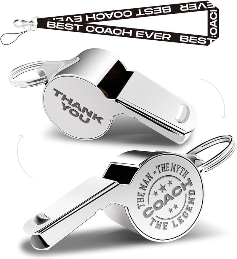 Coach Whistle with Lanyard - Perfect Gift for Coaches