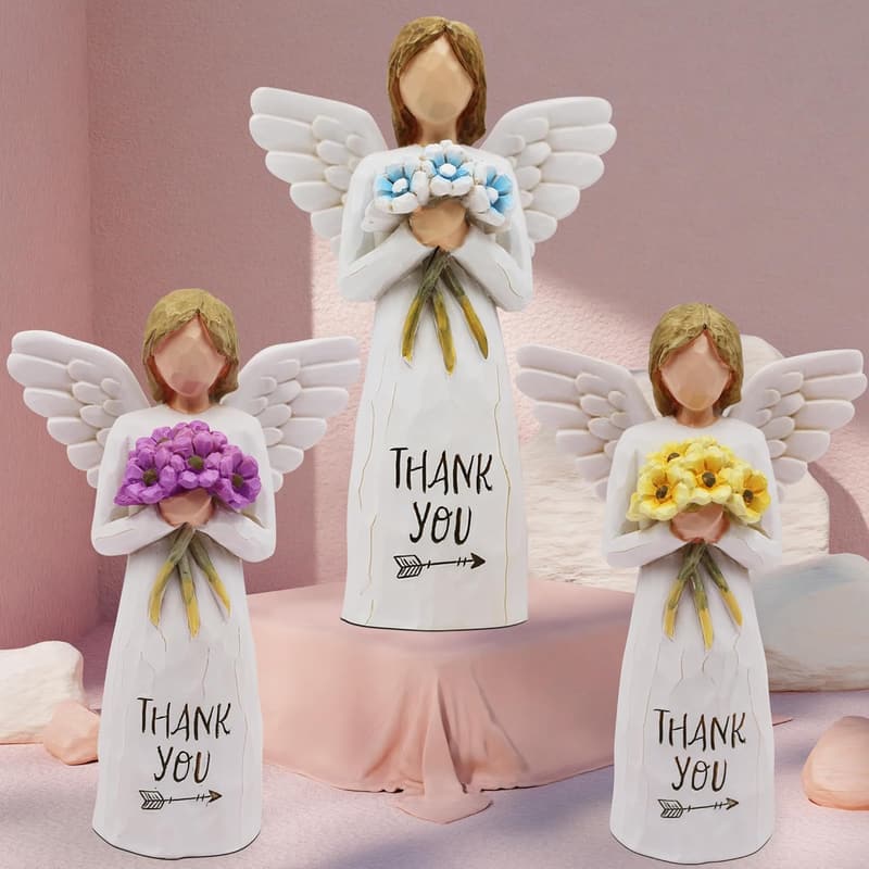 Thanksgiving Thank You Gift - Hand-Painted Sculpted Figure for Women