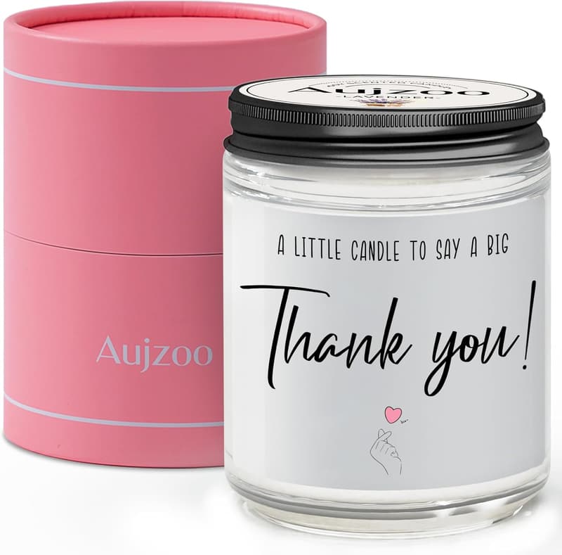 Lavender Wax Candle - Appreciation Gift for Women & Moms