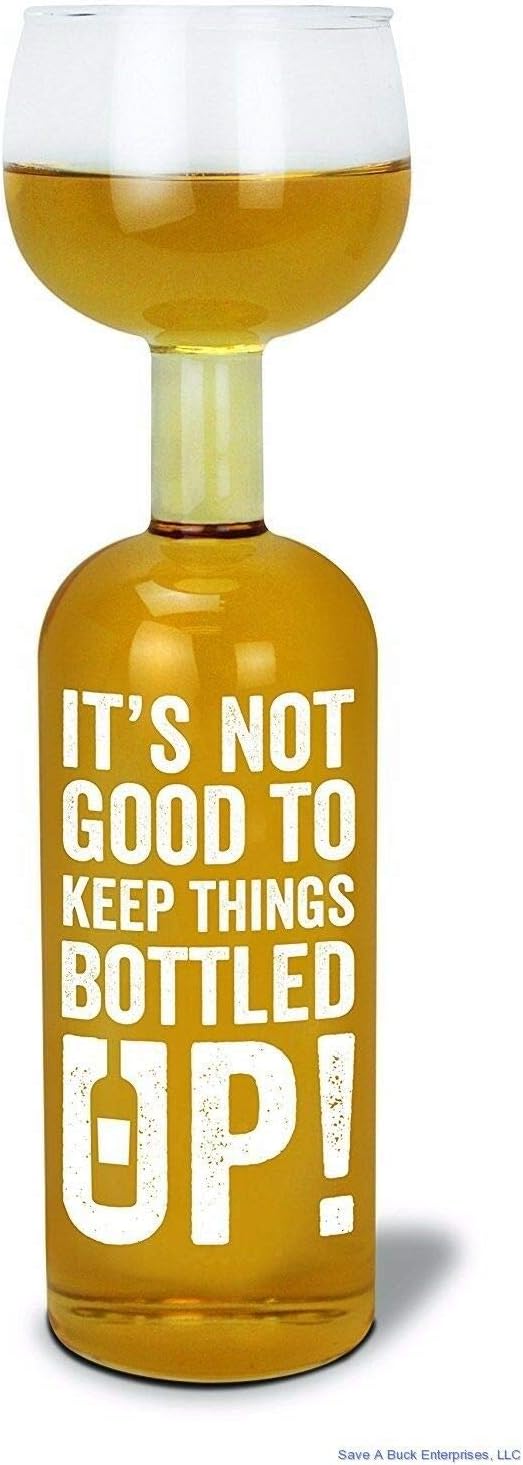 Funny Giant Wine Glass - Holds 750ml, Perfect Gag Gift