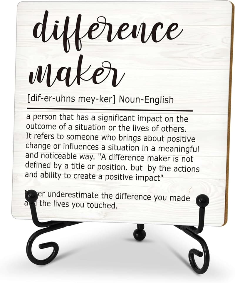 Inspirational Wood Plaque for Women - Office Gift