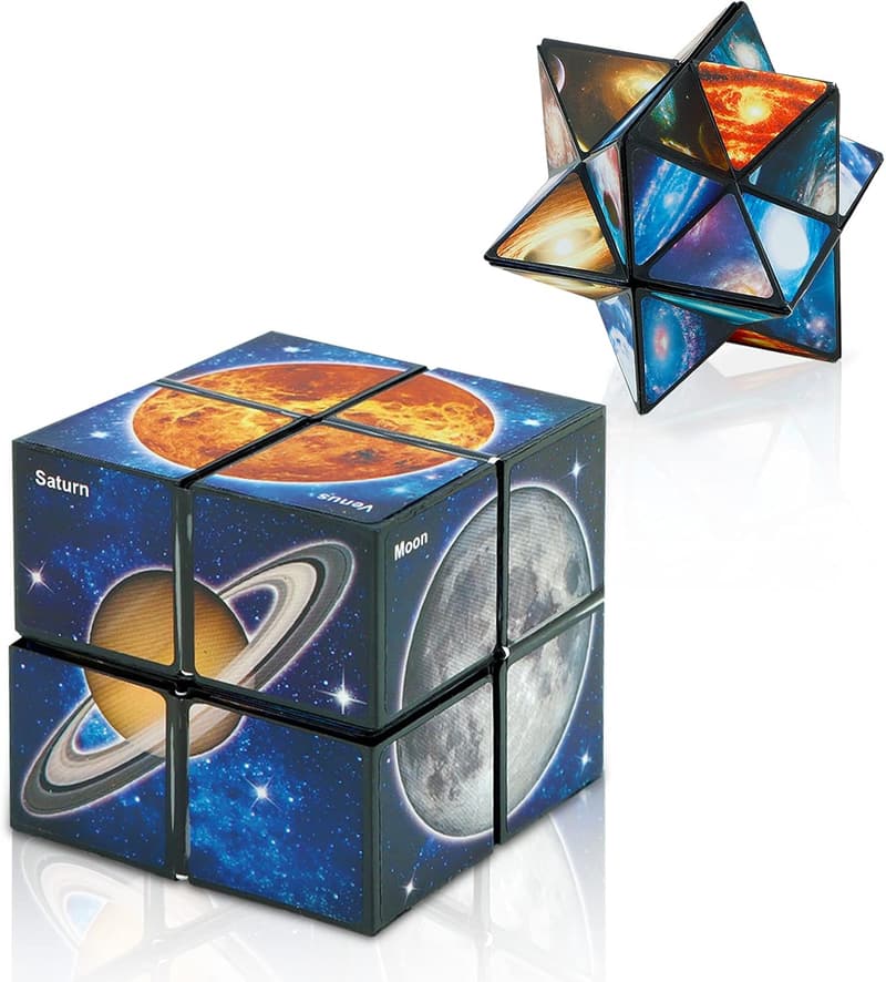 Yoshimoto Star Cube Set - 2-in-1 Magic Cube for Ages 8-12