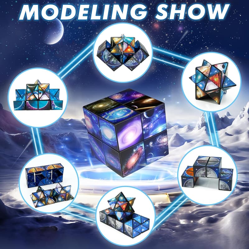 Yoshimoto Star Cube Set - 2-in-1 Magic Cube for Ages 8-12