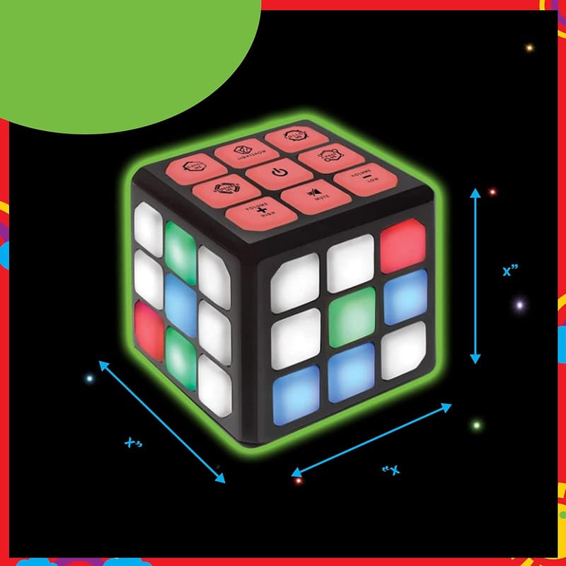 Educational 4-in-1 Flashing Cube Memory Game for Kids 6-12