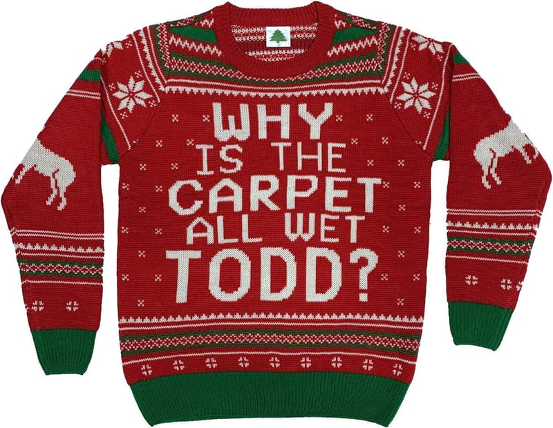 Ugly Christmas Sweater - Todd with Red Carpet Design