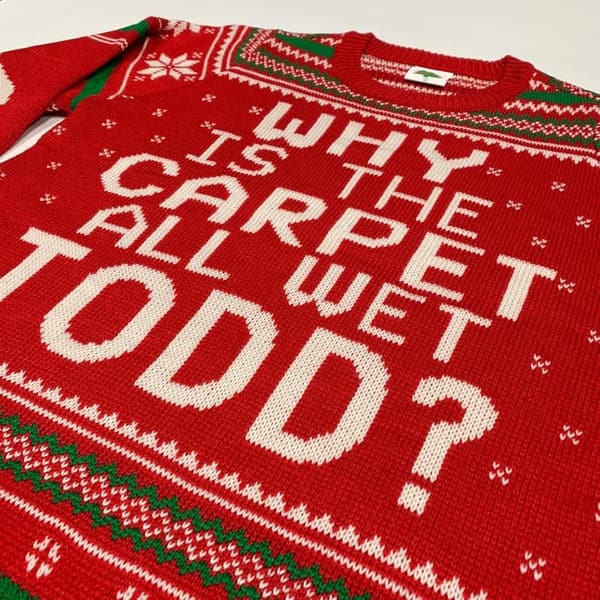Ugly Christmas Sweater - Todd with Red Carpet Design