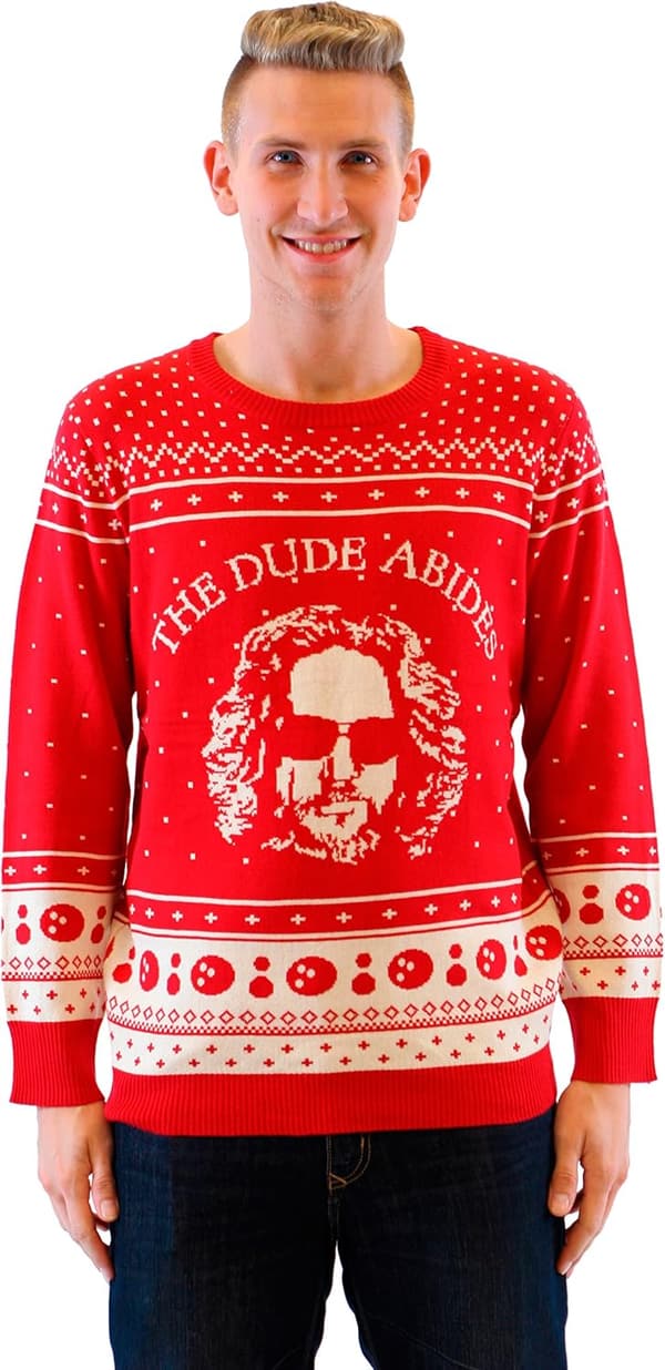 The Dude Abides Ugly Christmas Sweater
