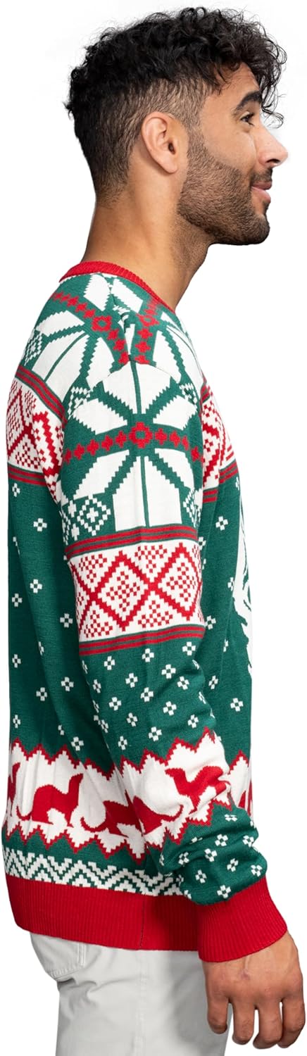 Dude Abide Bowling Ugly Christmas Sweater